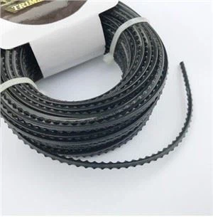 0.095inch اللون الأسود Sawtooth شكل خط النايلون التشذيب